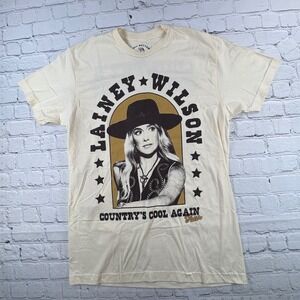 Bell Bottom Country Lainey Wilson Tee Womens Medium Cream Excellent 2024 Tour